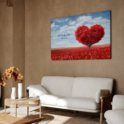 Heart Tree - Personalized Custom Canvas