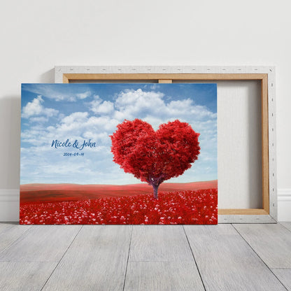 Heart Tree - Personalized Custom Canvas