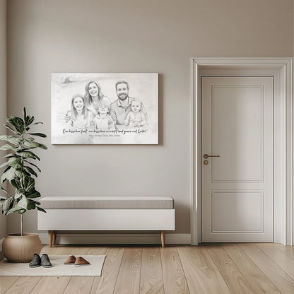 Your Family Photo, Turned into Art - Personalized Custom Canvas