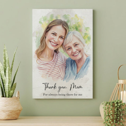 Personalized Mother’s Day Gift – Custom Photo Canvas for Mom
