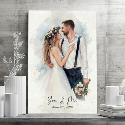 Personalized Wedding Canvas “Forever” – Your Photo Turned Into Art