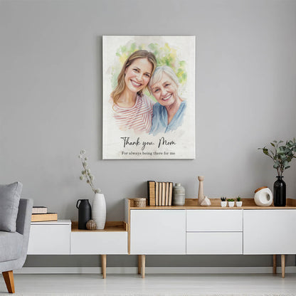 Personalized Mother’s Day Gift – Custom Photo Canvas for Mom