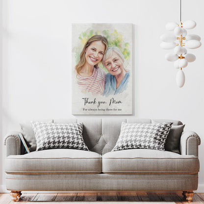 Personalized Mother’s Day Gift – Custom Photo Canvas for Mom