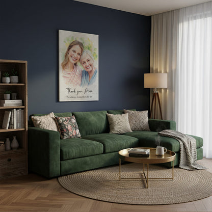 Personalized Mother’s Day Gift – Custom Photo Canvas for Mom