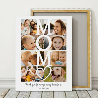 Collage Mom - Personalized Custom Canvas