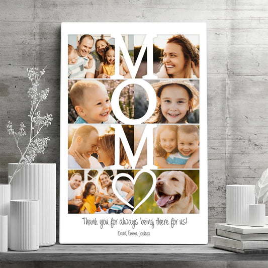 Collage Mom - Personalized Custom Canvas