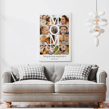 Collage Mom - Personalized Custom Canvas