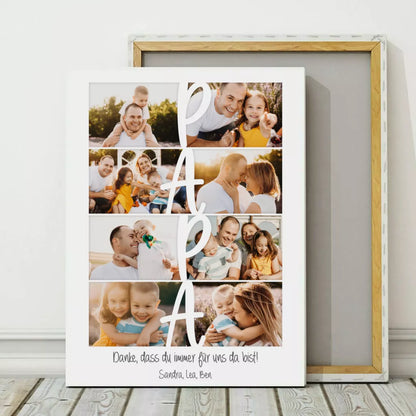Personalized Custom Canvas Print Personalized Custom Canvas Print ’Collage Papa’ 1