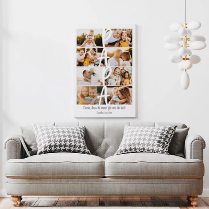Personalized Custom Canvas Print Personalized Custom Canvas Print ’Collage Papa’ 3