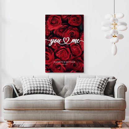 You & Me - Personalized Custom Canvas